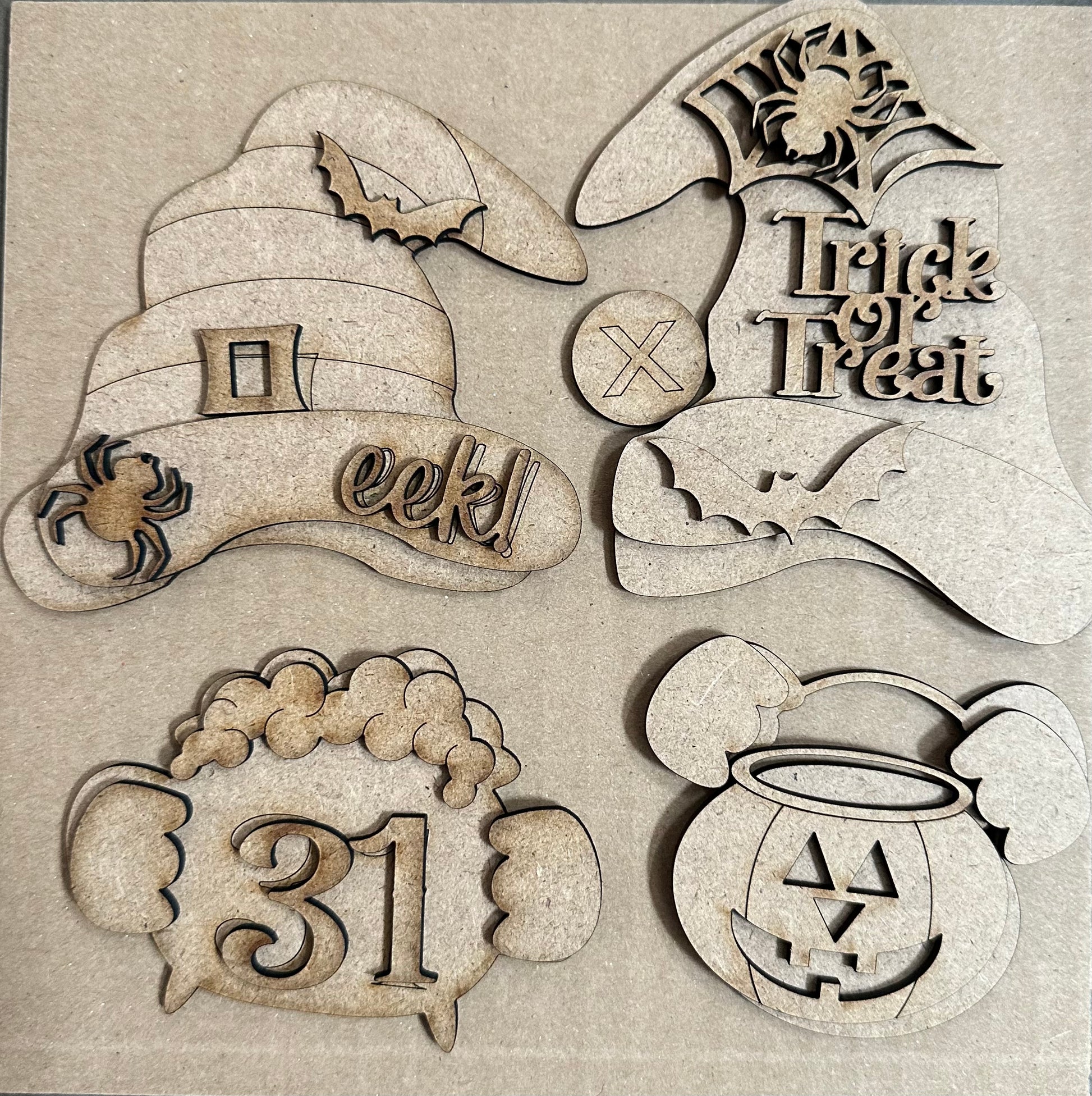 Wood interchangeable Gnome