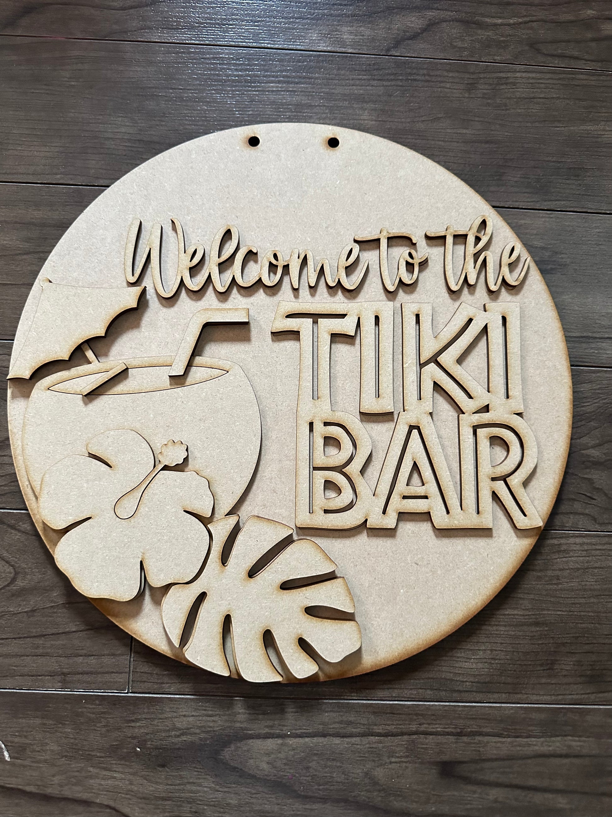 Round Wood Kits 1/4 backing