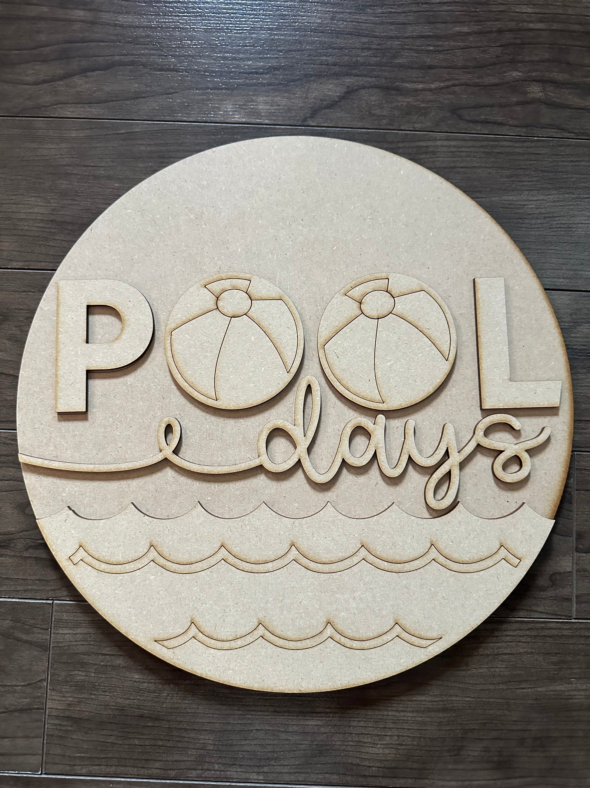 Round Wood Kits 1/4 backing