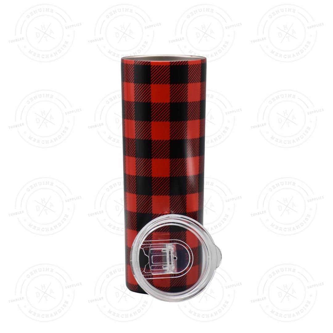 20 oz. Skinny Plaid