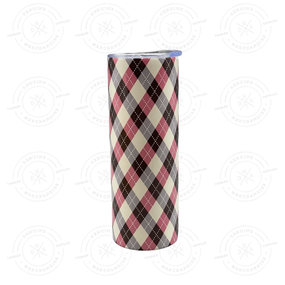 20 oz. Skinny Plaid