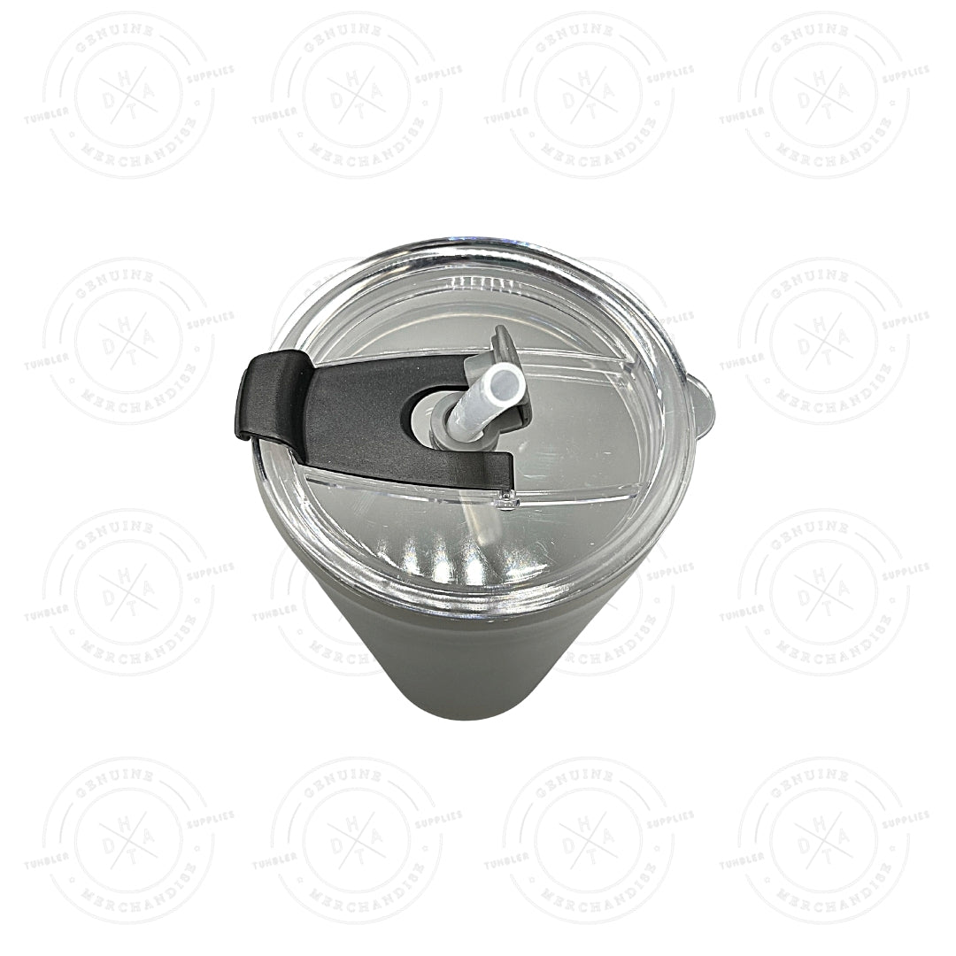 15 oz. Sublimation Frosted Glass With lid