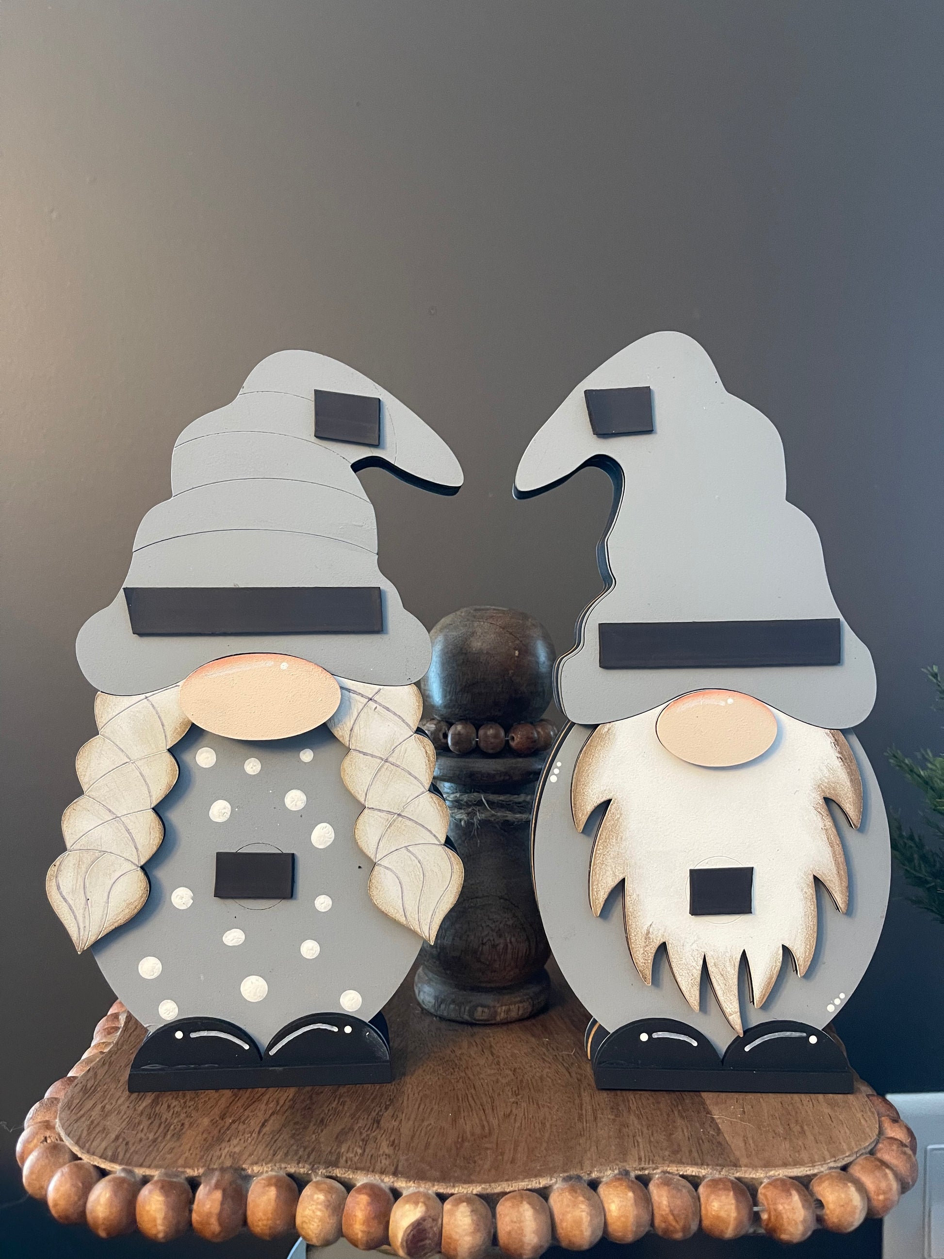 Wood interchangeable Gnome