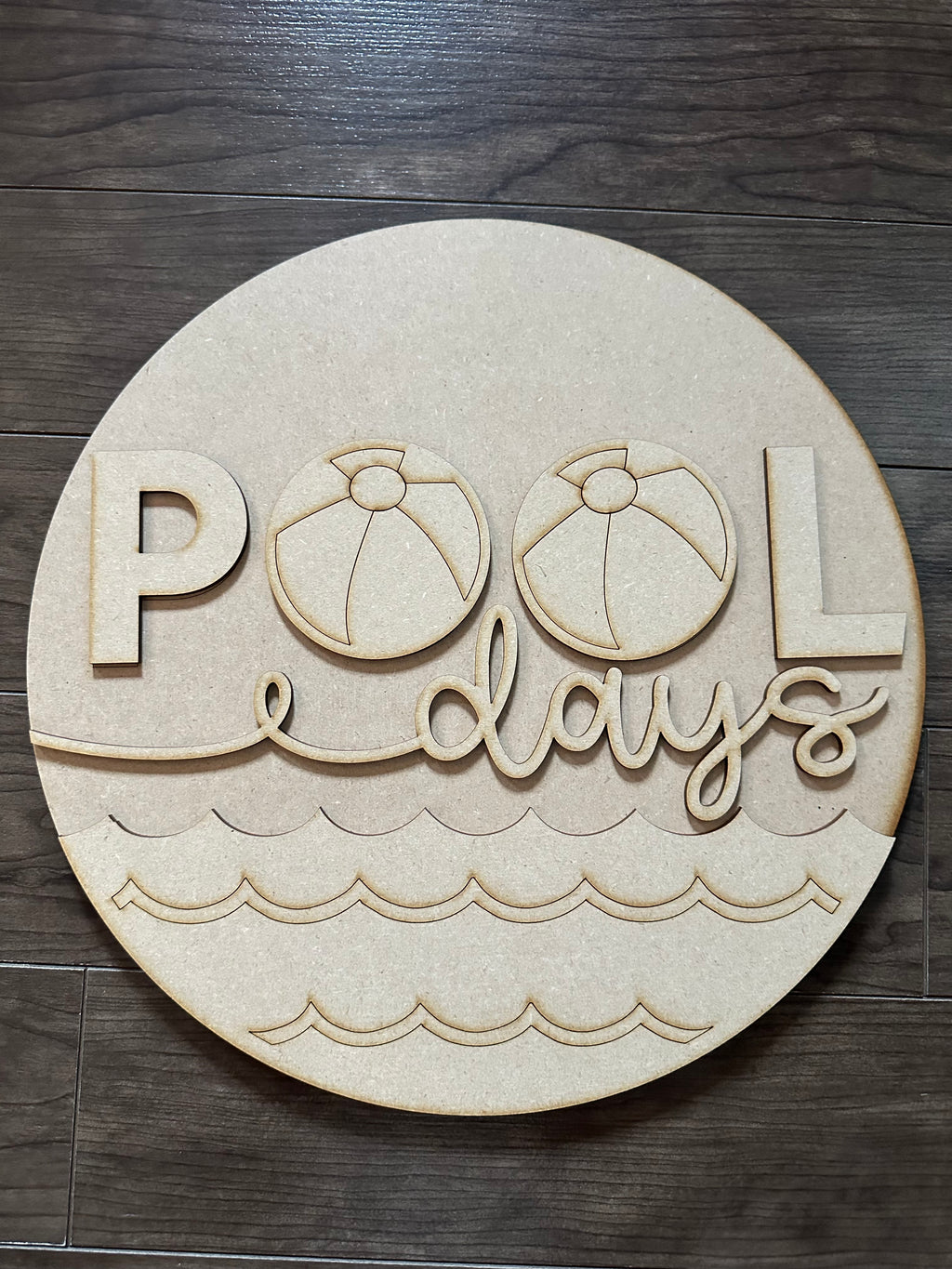 Round Wood Kits 1/4 backing