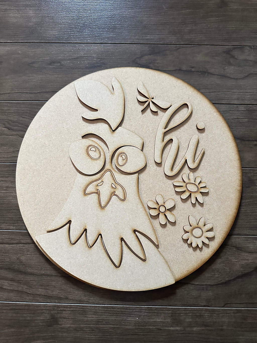 Round Wood Kits 1/4 backing
