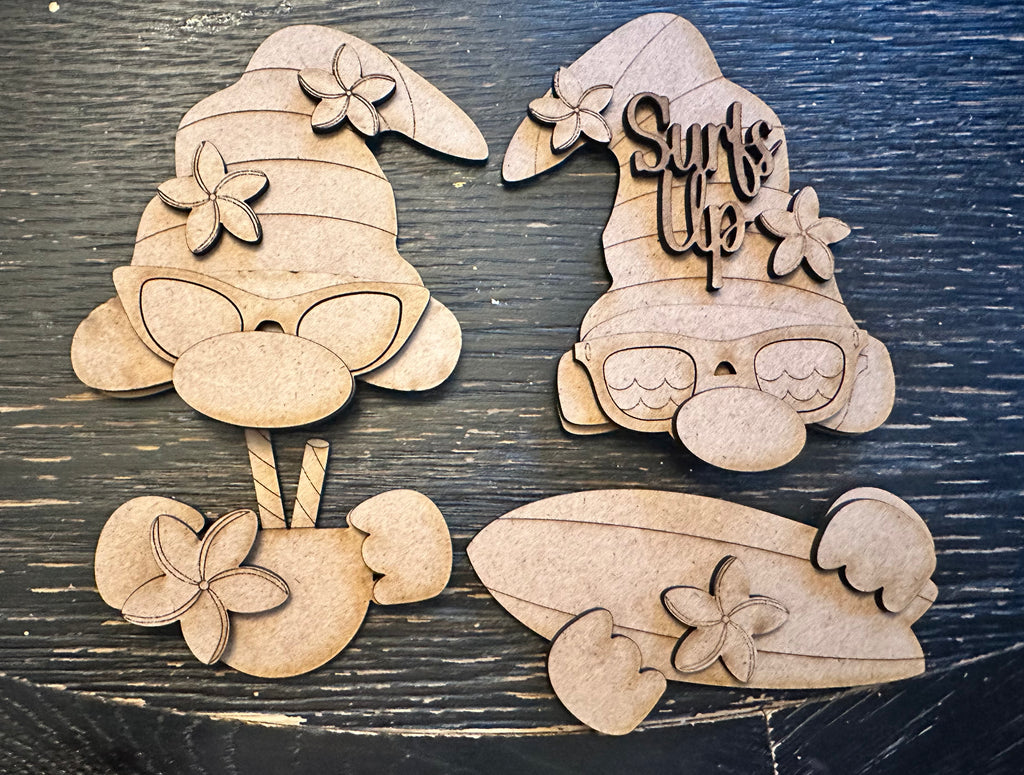 Wood interchangeable Gnome