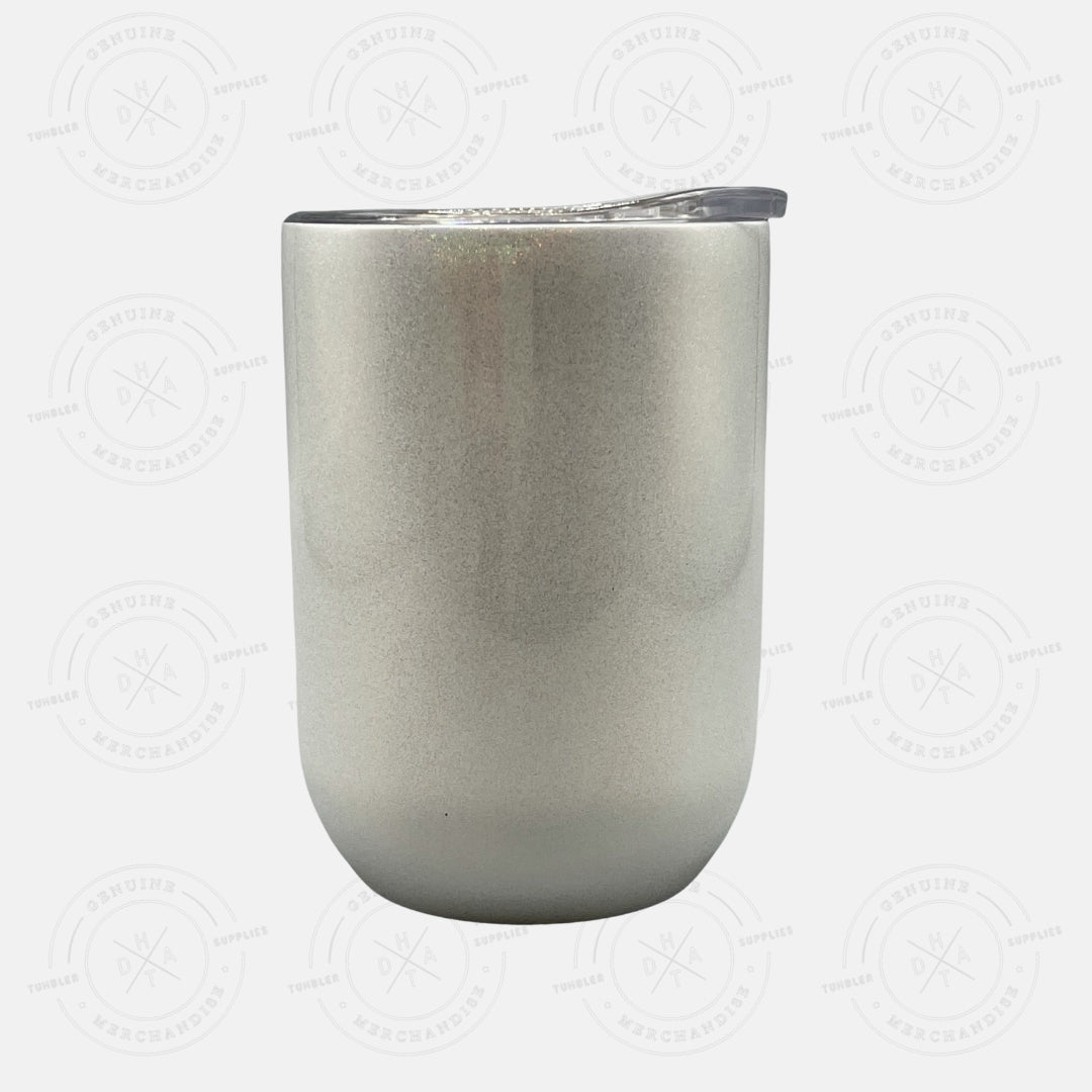12 oz. Glittered Stemless Wine