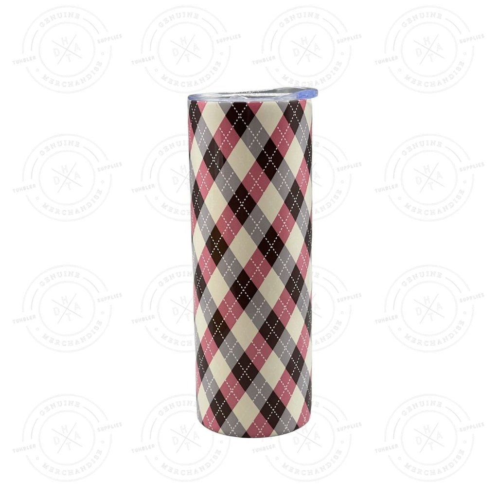 20 oz. Skinny Plaid