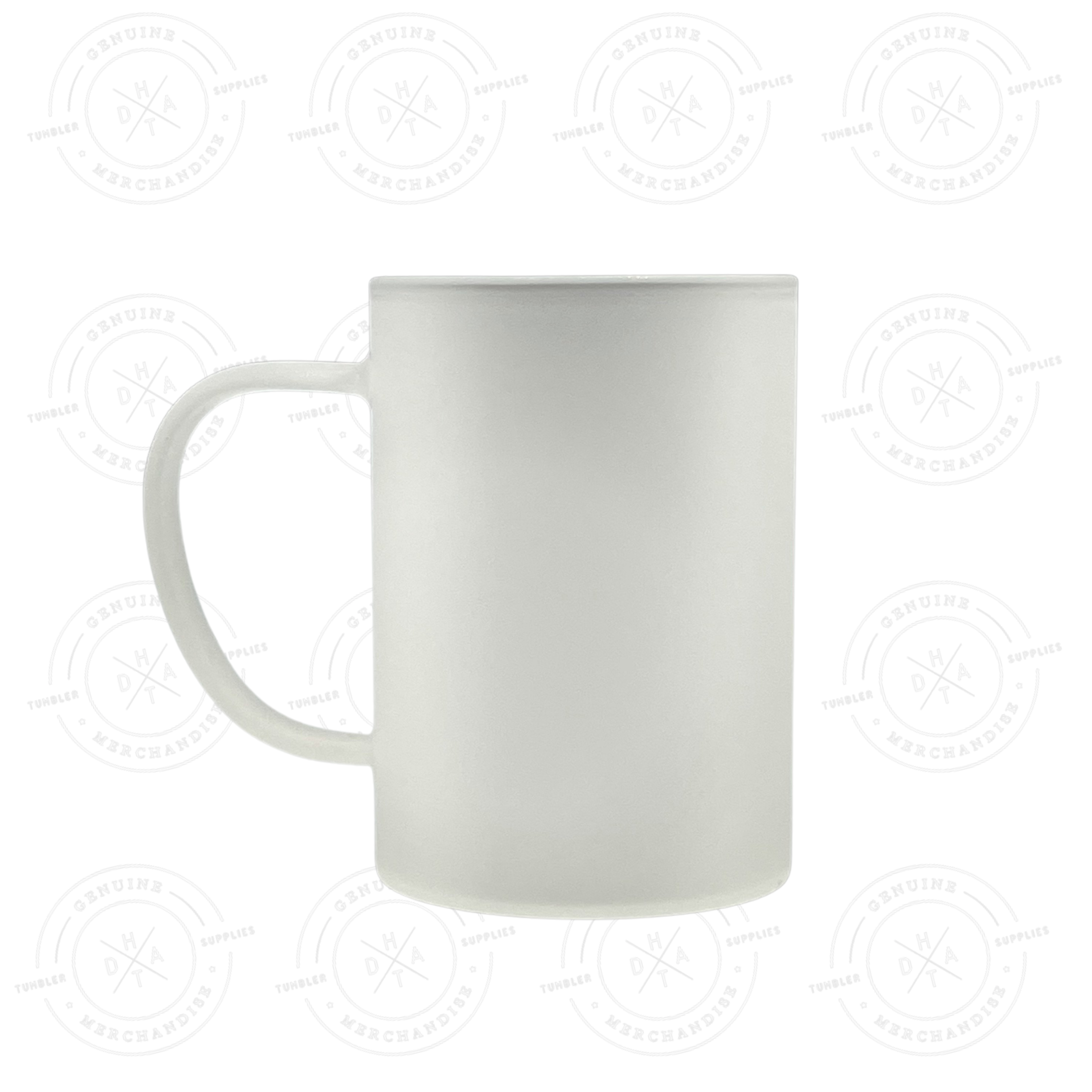 12 oz. Sublimation Glass Mug (Frosted) *** Clearance Sale ***