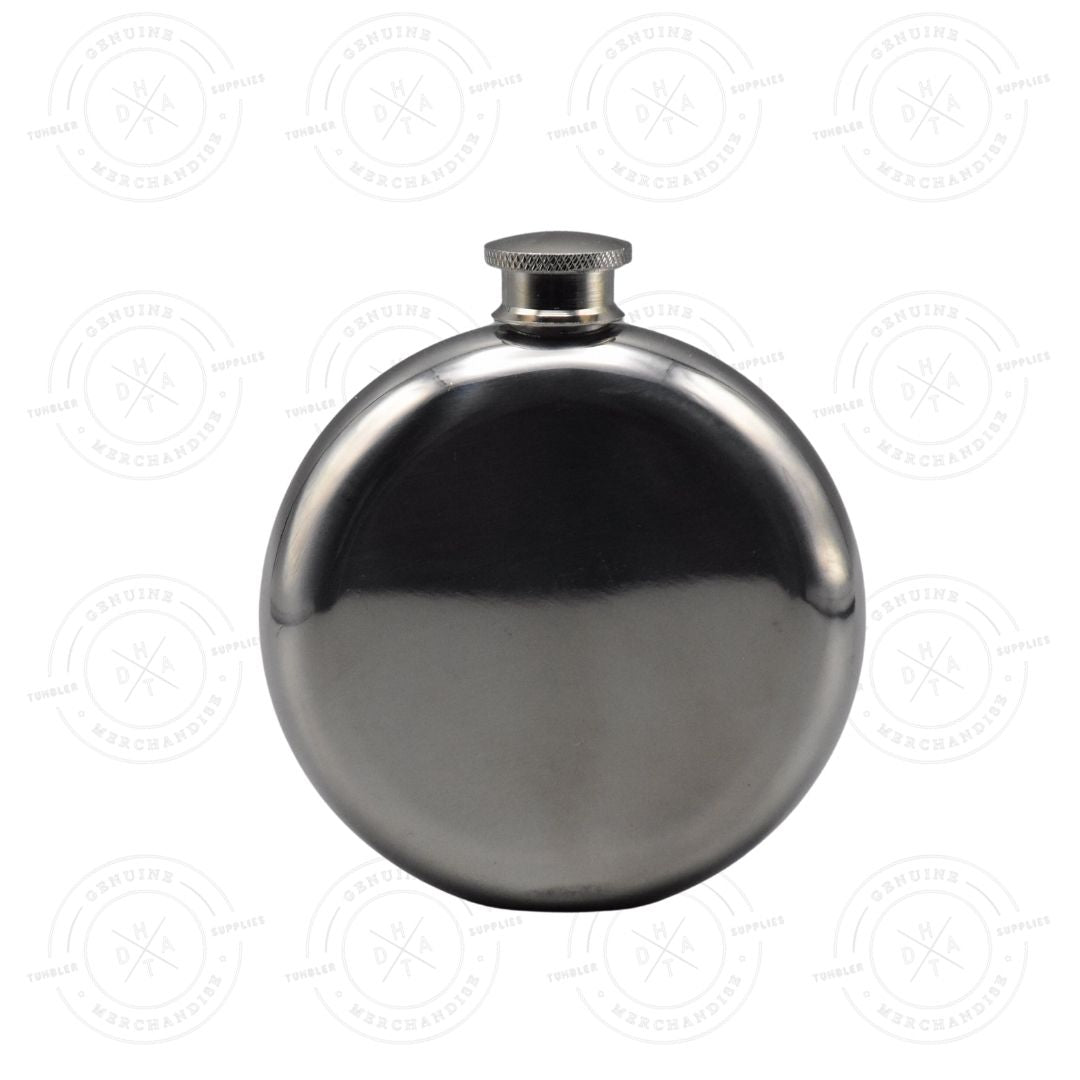 5 oz. Round Stainless Steel Flask