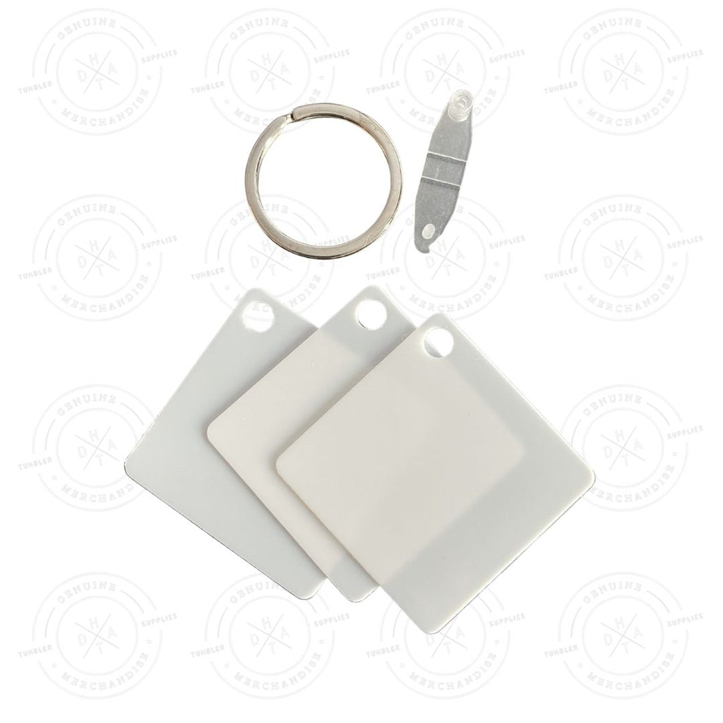 Sublimation Plastic Keychains