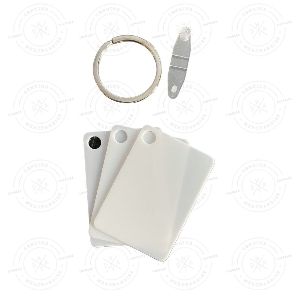 Sublimation Plastic Keychains