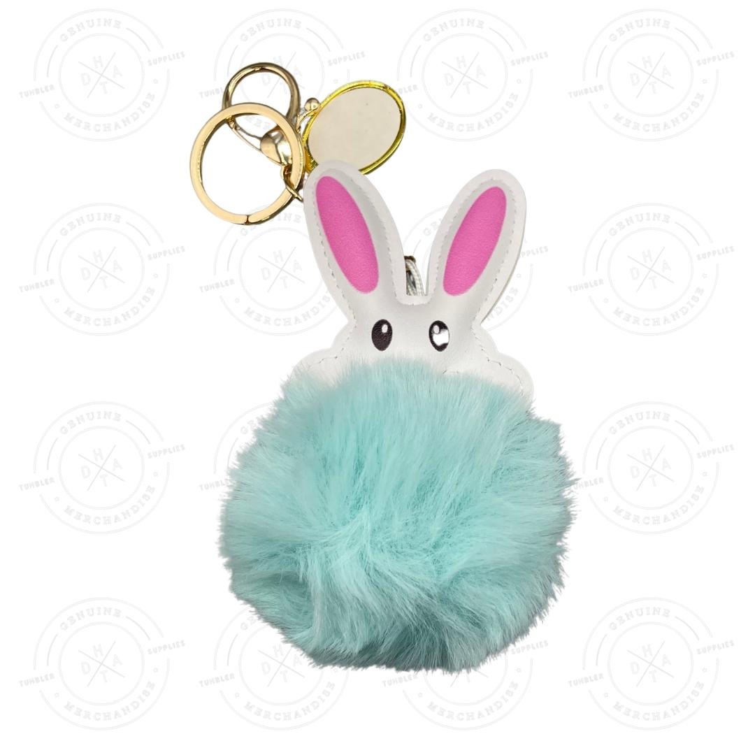Sublimation Fluffy bunny keychain