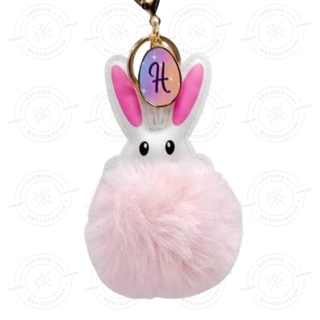 Sublimation Fluffy bunny keychain