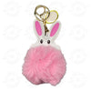 Sublimation Fluffy bunny keychain