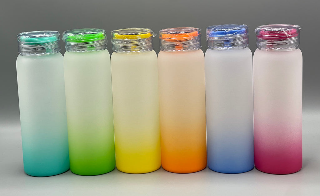 Frosted Sublimation Glass Water Bottle