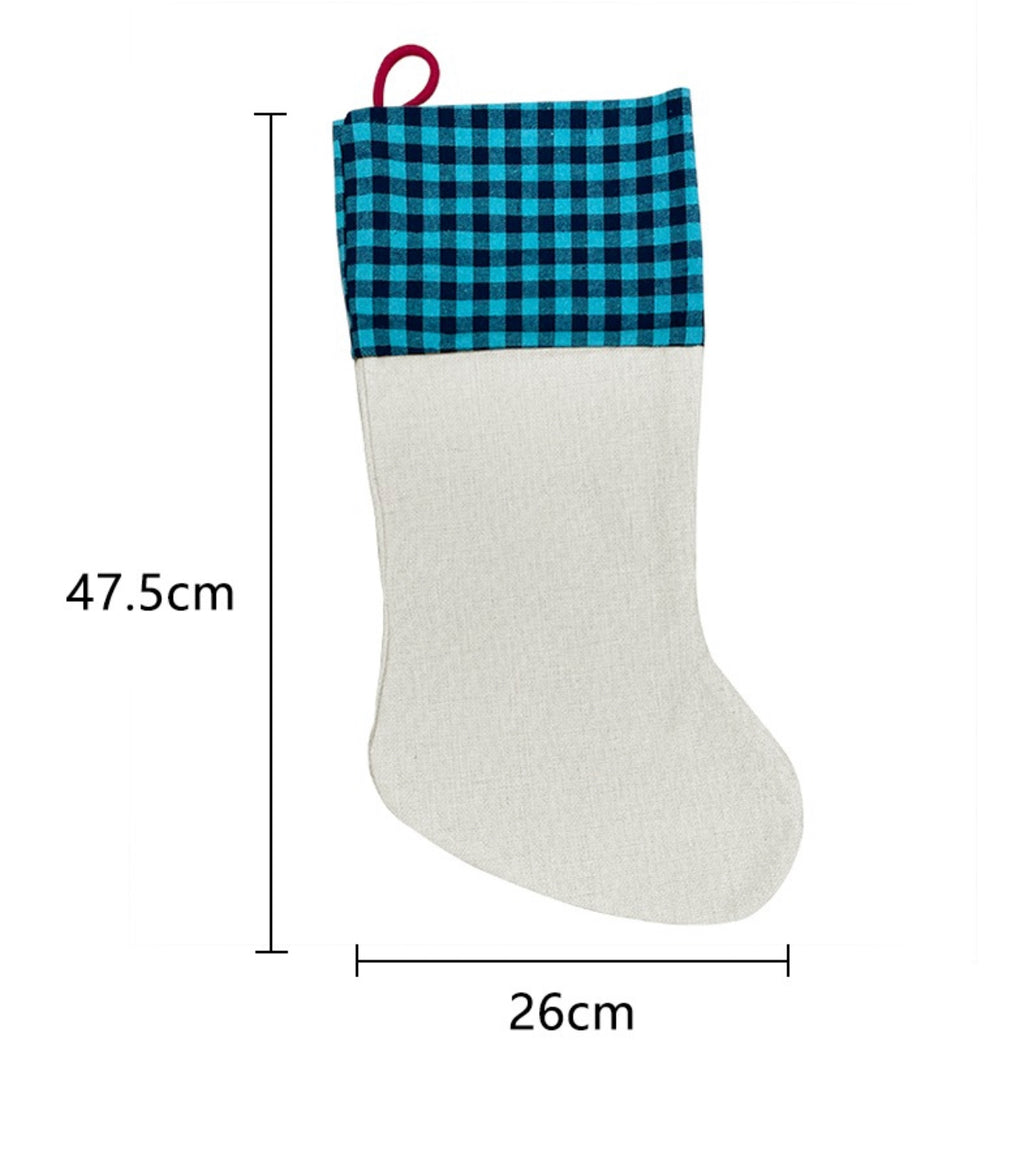 Sublimation Linen Christmas Stockings (Seasonal Stocks)