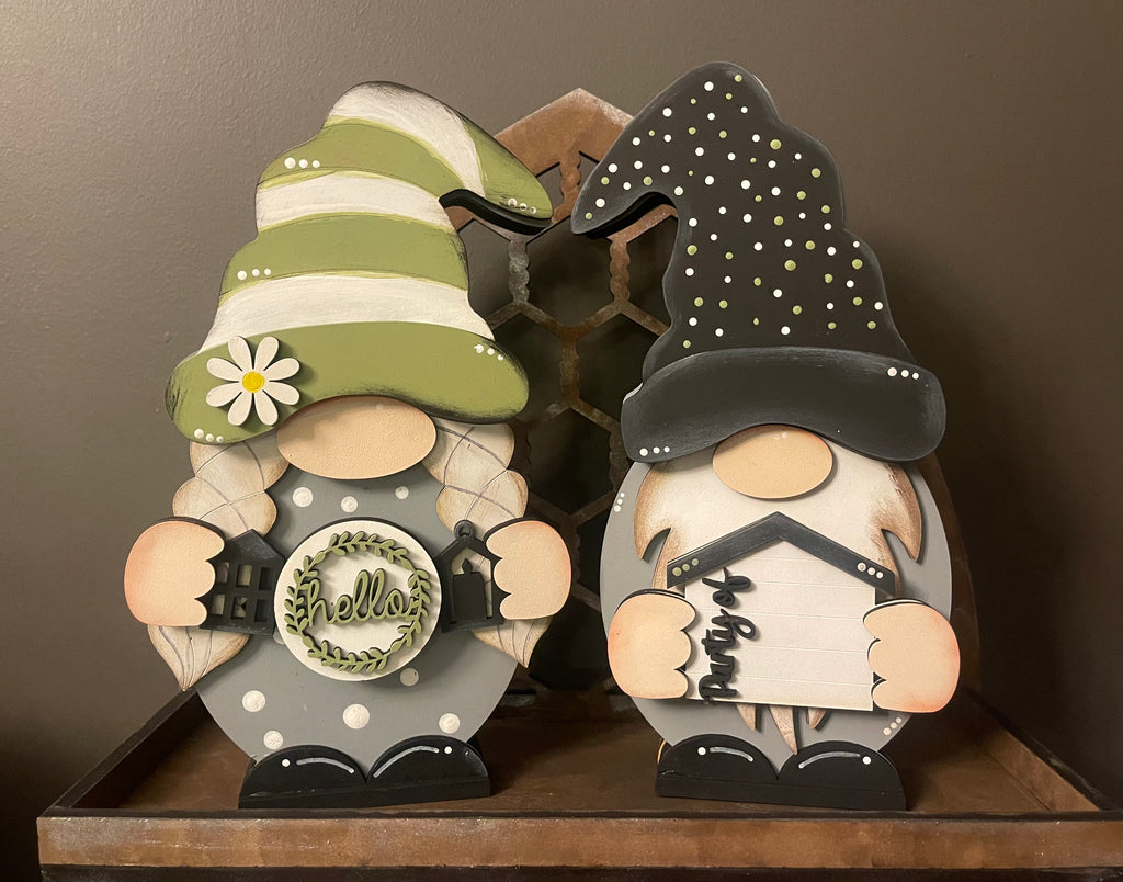 Wood interchangeable Gnome